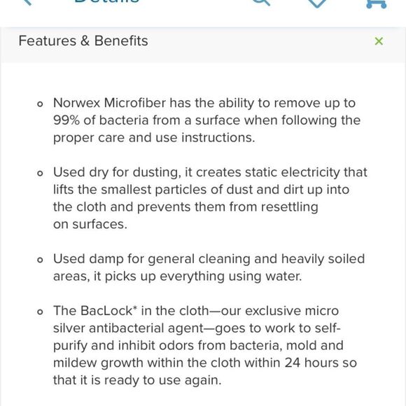 Norwex Enviro Cloth Microfibre Chemical Free Clean - Picture 7 of 7
